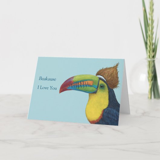 私はおもしろいあなたのカードを愛しているので サンキューカード (正面)