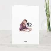 私はおもしろいあなたをラテ サンキューカード (裏面)