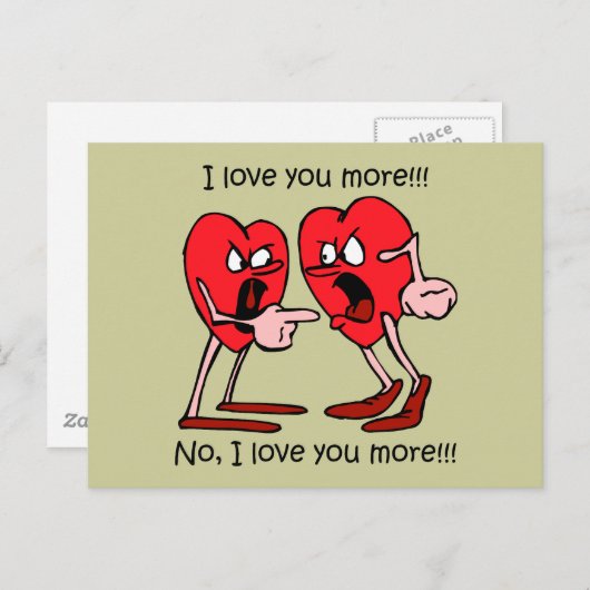 私はおもしろいあなたを愛している ポストカード (正面/裏面)