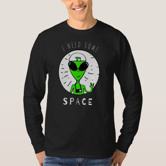 私はおもしろいいくつかの宇宙メンタルヘルス認識度Ufが必要 Tシャツ (正面)