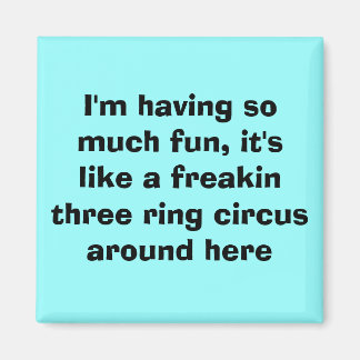 私はおもしろいが多くて自由に過ごせる… マグネット