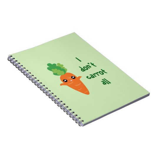 私はおもしろいすべてのフードプンユーモア漫画をニンジンしない ノートブック (右側)