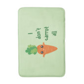 私はおもしろいすべてのフードプンユーモア漫画をニンジンしない バスマット (正面縦)