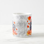 私はおもしろいすべての葉灰色を大切にしているコーヒーマグ コーヒーマグカップ (中央)