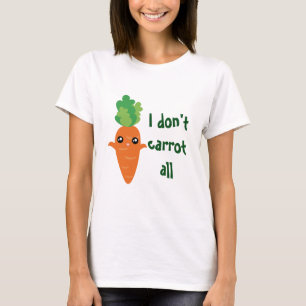 私はおもしろいすべての食べ物の漫画のパンプンのユーモアをニンジン Tシャツ