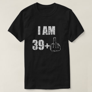 私はおもしろいなメンズワイシャツ40歳のです Tシャツ