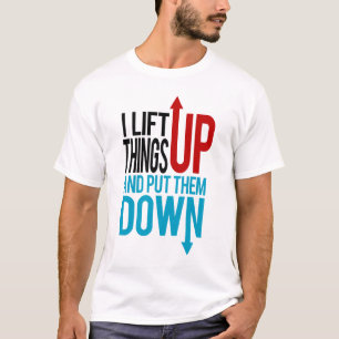 私はおもしろいな体育館のラットの上の事を持ち上げます Tシャツ