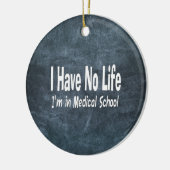 私はおもしろいな衛生学校で生命Imを過しません セラミックオーナメント (左)