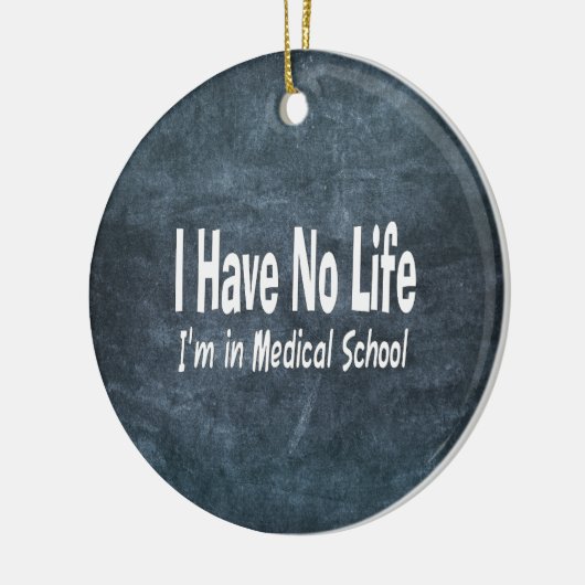 私はおもしろいな衛生学校で生命Imを過しません セラミックオーナメント (左)