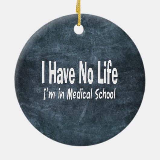 私はおもしろいな衛生学校で生命Imを過しません セラミックオーナメント (裏面)