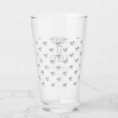 私はおもしろいまだバレンタインデーに飽きない タンブラーグラス (裏面)