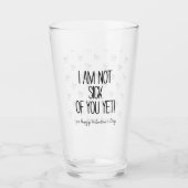 私はおもしろいまだバレンタインデーに飽きない タンブラーグラス (正面)