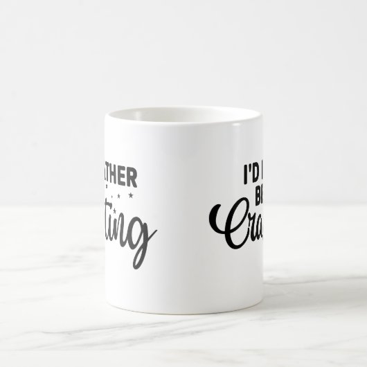 私はおもしろいむしろ創作したい コーヒーマグカップ (中央)