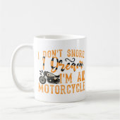 私はおもしろいオートバイのギフトだと思って夢を見ない コーヒーマグカップ (左)