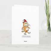 私はおもしろいクリスマスに格言になる シーズンカード (裏面)