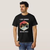 私はおもしろいゲームと多分3人が好き Tシャツ (正面フル)