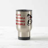 私はおもしろいコーヒーの前では朝の人間ではない トラベルマグ (中央)