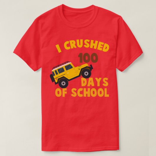私はおもしろいシャツの100日をつぶした Tシャツ (デザイン正面)