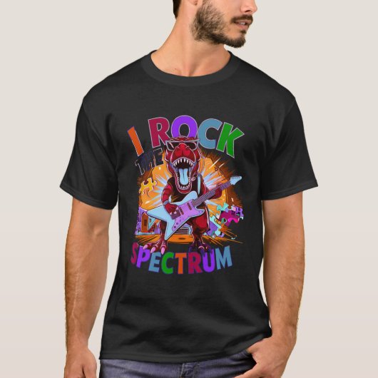 私はおもしろいスペクトル自閉症の母認識度 Tシャツ (正面)