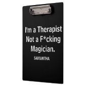 私はおもしろいセラピストではないF*K魔術師 クリップボード (左)