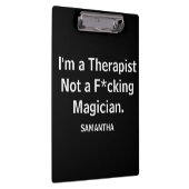 私はおもしろいセラピストではないF*K魔術師 クリップボード (右)