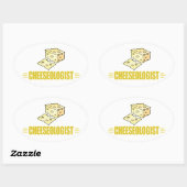 私はおもしろいチーズが大好き 楕円形シール (シート)