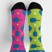 私はおもしろいピックボールが大好き ソックス (上部)