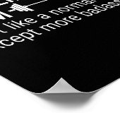 私はおもしろいリフティングママ定義ジムトレーニングBod ポスター (角)