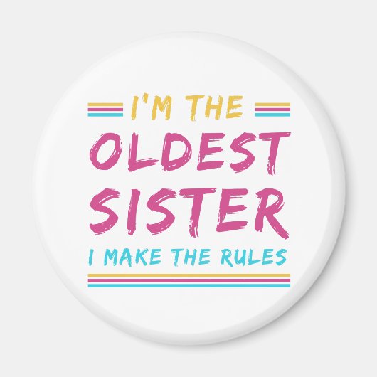 私はおもしろいルールを作る姉だ マグネット (正面)