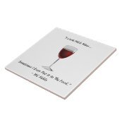 私はおもしろいワインで調理師も食引用文に入れる タイル (側面)