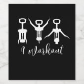 私はおもしろいワインのボトルコルク栓抜きを作る ワインラベル (シングルラベル)