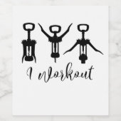 私はおもしろいワインのボトルコルク栓抜きを作る ワインラベル (シングルラベル)