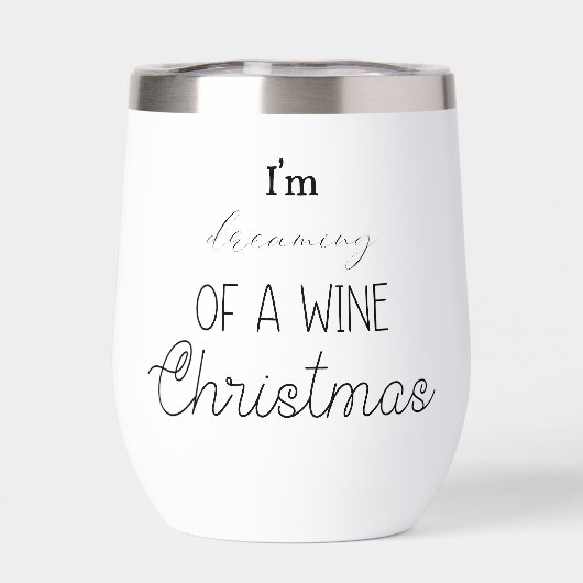 私はおもしろいワインクリスマスの夢を見ている (背面)