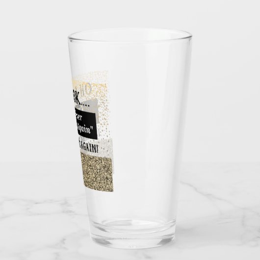 私はおもしろい二度と二日酔いの引用文を飲まない タンブラーグラス (左)