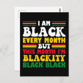 私はおもしろい今月が黒番だ ポストカード (正面/裏面)