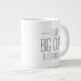 私はおもしろい大きなカップが好きで、カバが嘘をつけない ジャンボコーヒーマグカップ