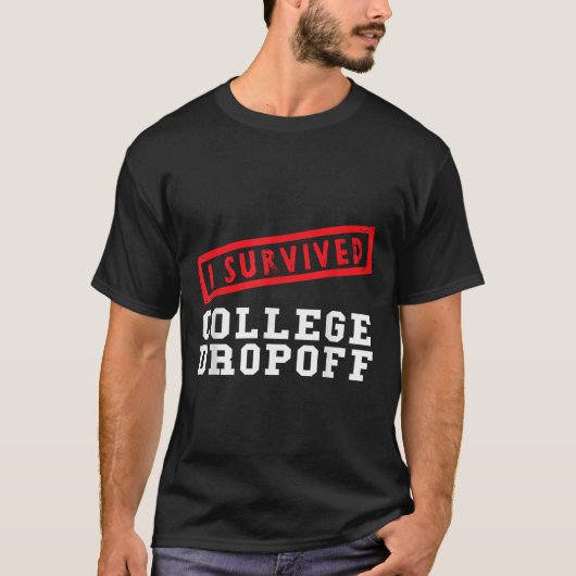 私はおもしろい大生き延び学の親が始まる Tシャツ (正面)
