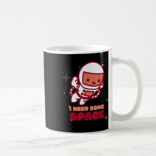 私はおもしろい宇宙メンタルヘルス認識度が必要だ コーヒーマグカップ (右)