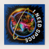 私はおもしろい宇宙宇宙飛行士銀河系が必要 ジグソーパズル (横)