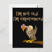 私はおもしろい年老いていないと言うバザール ポストカード (正面/裏面)