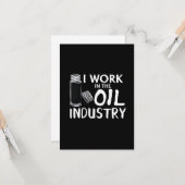 私はおもしろい必須油業界で働いている カード (正面/裏面インサイチュ)