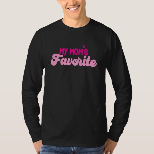 私はおもしろい息子お気に入りの娘Sだ Tシャツ (正面)
