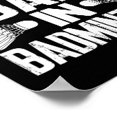 私はおもしろい悪い入れ – Badminton ポスター (角)