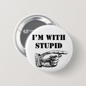 私はおもしろい愚かな人だ 缶バッジ (正面&裏面)