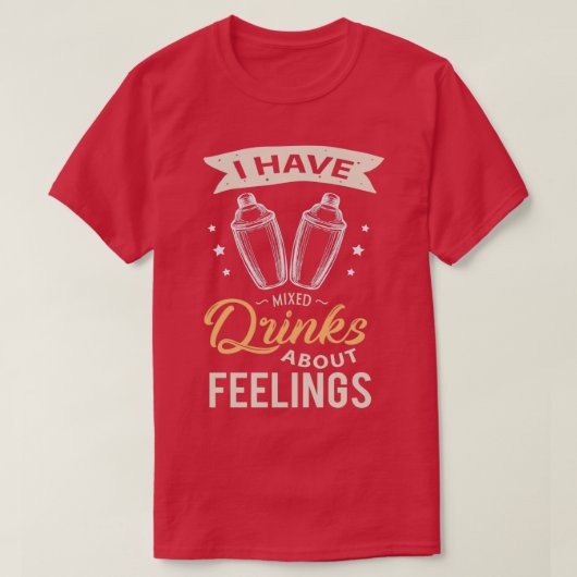 私はおもしろい感覚の美容に飲み物を混ぜている Tシャツ (デザイン正面)