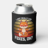 私はおもしろい本当にキツネOkが好き 缶クーラー (缶正面)