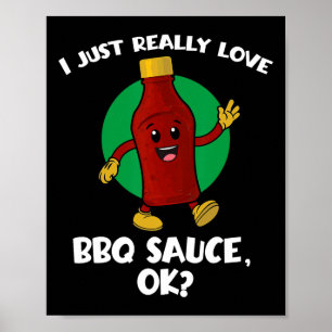 私はおもしろい本当にBbqソースOk漫画Babが大好き ポスター