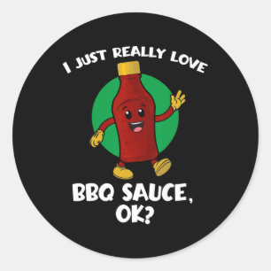 私はおもしろい本当にBbqソースOk漫画Babが大好き ラウンドシール