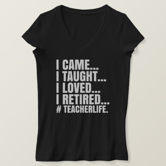 私はおもしろい来好き教えの先生 Tシャツ (デザイン正面)