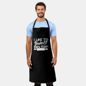 私はおもしろい物のユーモアを焼いたり燃やしたりするのが好きだ エプロン (着用した状態)